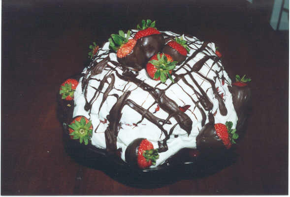 chocolate dipped strawberry shortcake